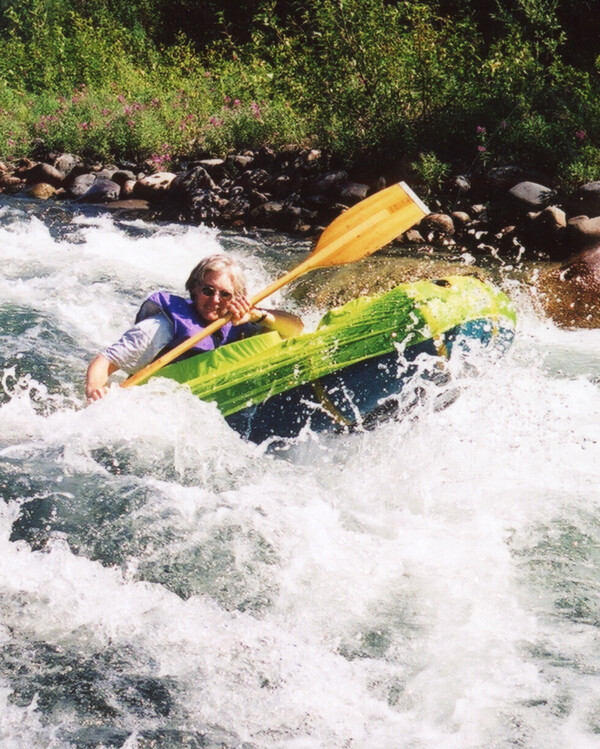 Sheri Tingey beim Rafting